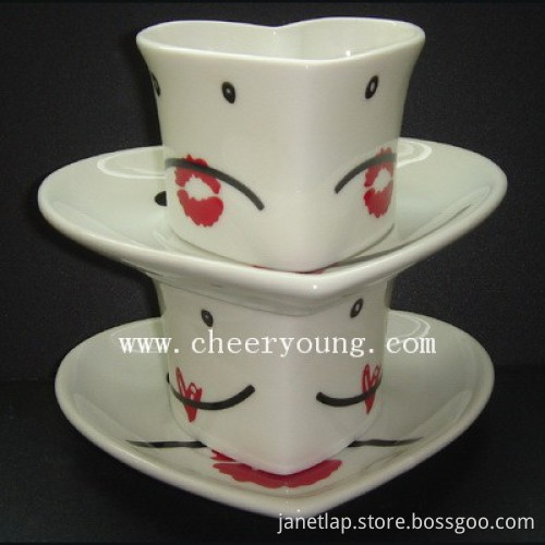 Ceramic Cup and Saucer (CY-P501B)